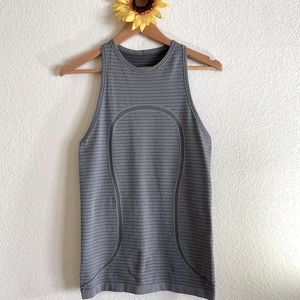 Lululemon Swiftly Tech Tank Top, Grey Racerback, High-Neck: 4